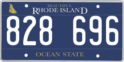 RI license plate 828696