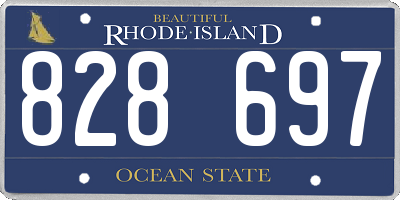 RI license plate 828697