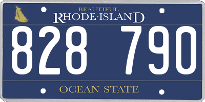 RI license plate 828790