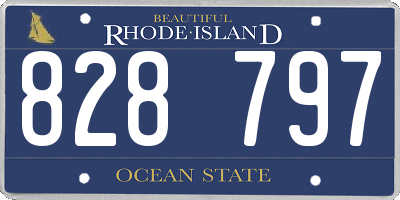RI license plate 828797