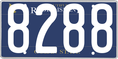 RI license plate 8288