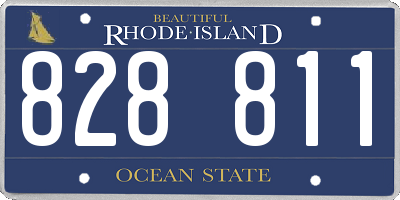 RI license plate 828811