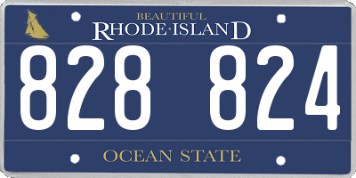 RI license plate 828824