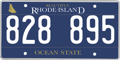 RI license plate 828895