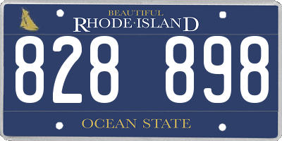 RI license plate 828898