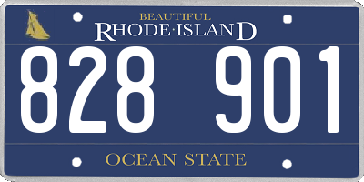RI license plate 828901