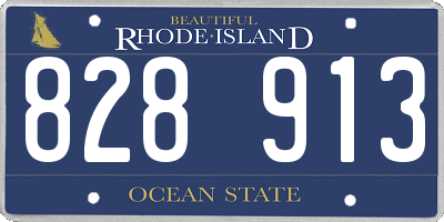RI license plate 828913