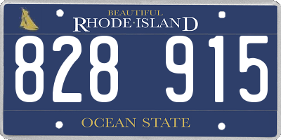 RI license plate 828915
