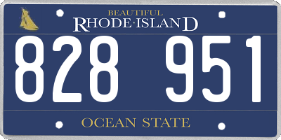 RI license plate 828951