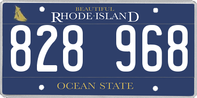 RI license plate 828968