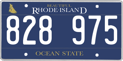 RI license plate 828975