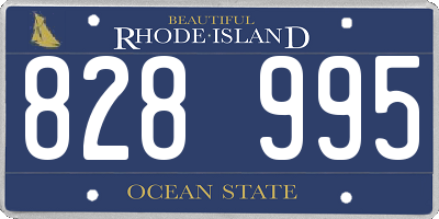 RI license plate 828995