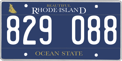 RI license plate 829088