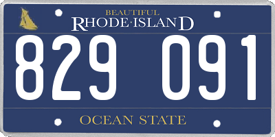 RI license plate 829091