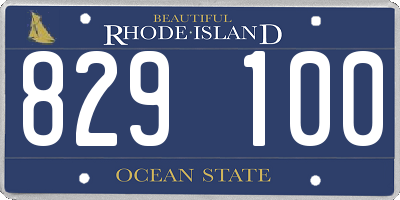 RI license plate 829100