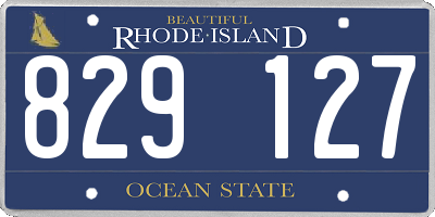 RI license plate 829127