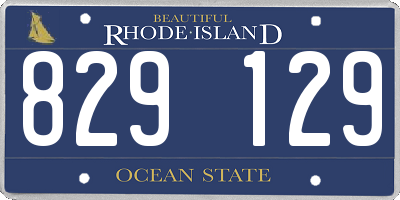 RI license plate 829129