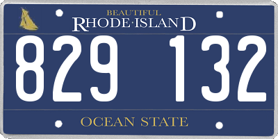 RI license plate 829132