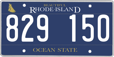 RI license plate 829150