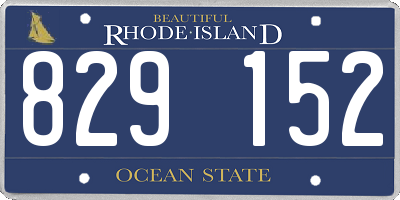 RI license plate 829152