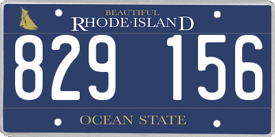 RI license plate 829156