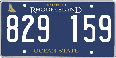 RI license plate 829159
