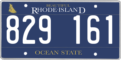 RI license plate 829161