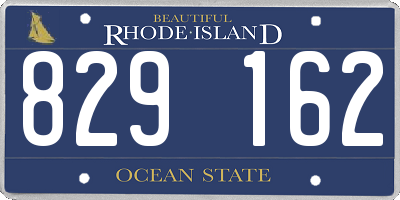 RI license plate 829162