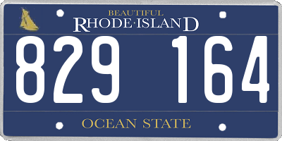 RI license plate 829164