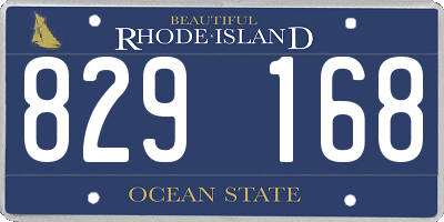 RI license plate 829168