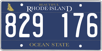 RI license plate 829176