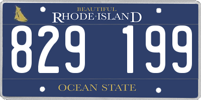 RI license plate 829199
