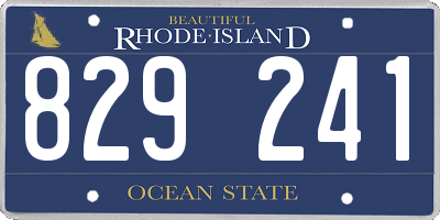 RI license plate 829241