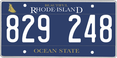 RI license plate 829248