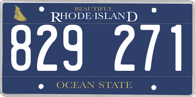 RI license plate 829271