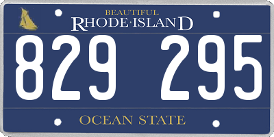 RI license plate 829295