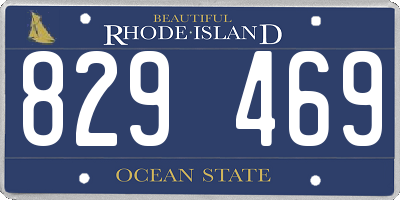 RI license plate 829469