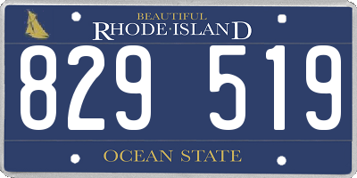 RI license plate 829519