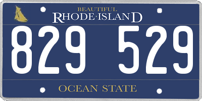RI license plate 829529