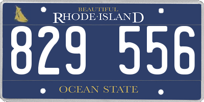 RI license plate 829556