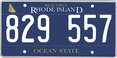 RI license plate 829557