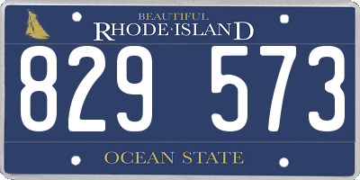 RI license plate 829573