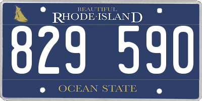 RI license plate 829590