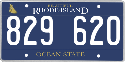 RI license plate 829620