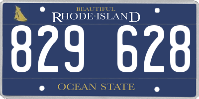 RI license plate 829628