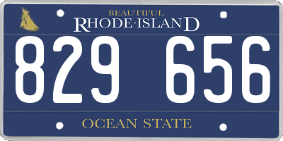 RI license plate 829656