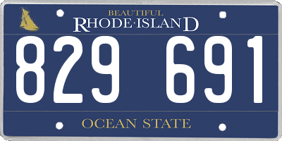 RI license plate 829691