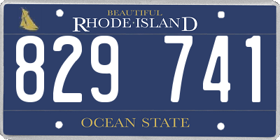 RI license plate 829741