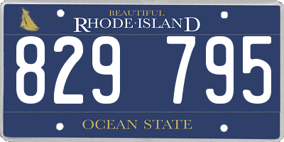 RI license plate 829795