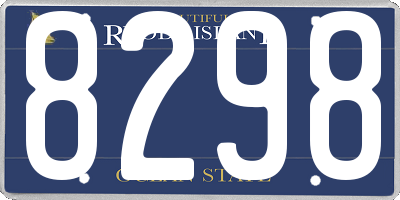 RI license plate 8298